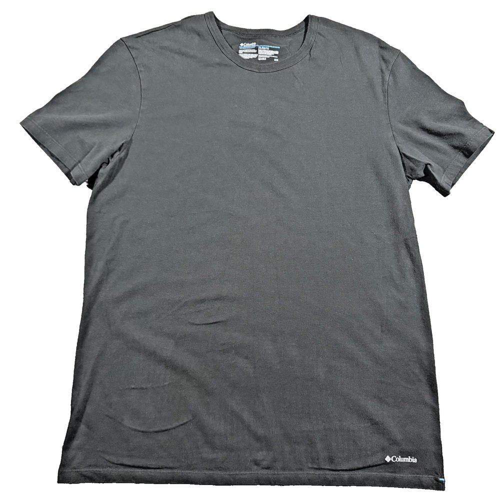 Columbia Men's XL Black Short Sleeve T Shirt Casual Outdoor Basic Tee